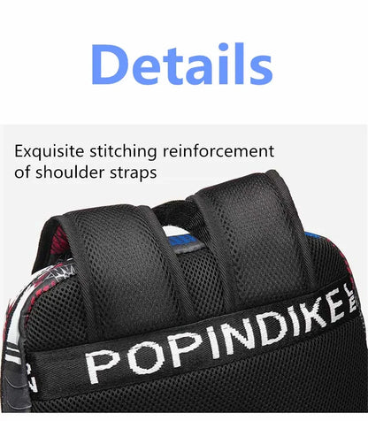 Anti-Theft Waterproof Backpack — Unisex Fabric Rucksack Travel Bag for School & Students