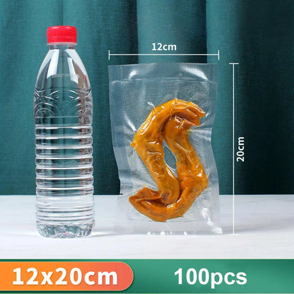 100pcs Vacuum Food Storage Bags – Compatible with Vacuum Sealer Machine for Long-Lasting Freshness