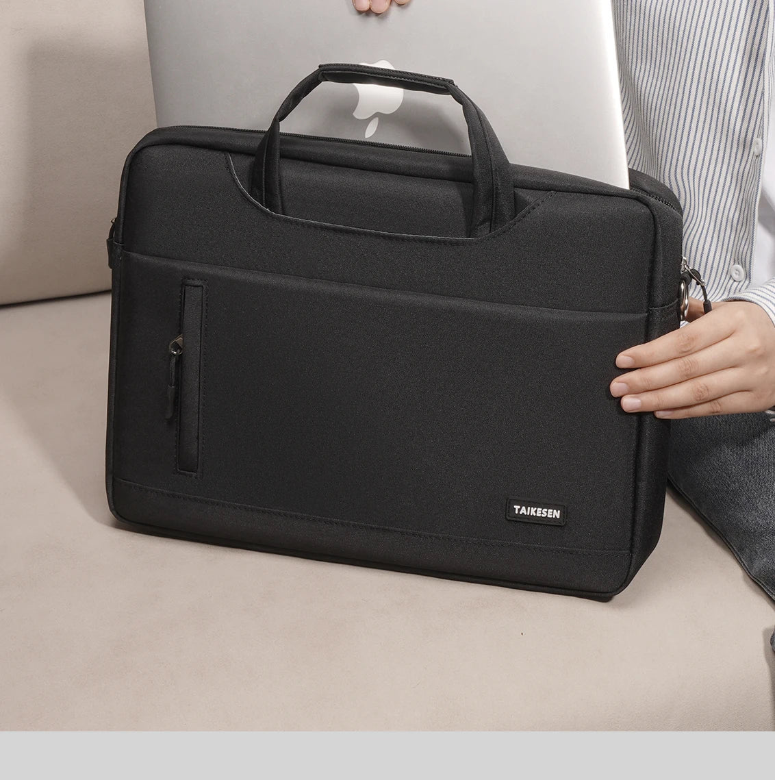 Business Laptop Bag Case - Shoulder Tote Briefcase for 13, 15, 17 Inch MacBook, HP, Huawei, Asus, Dell - Handbag Style