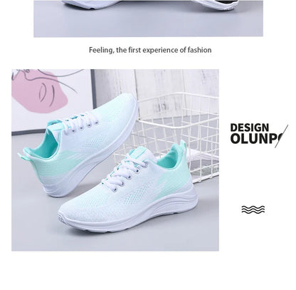Spring Women's Lightweight Mesh Running Shoes – Breathable, Soft Sole, Sporty & Casual