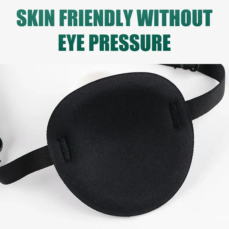 Adjustable Single Eye Patch – 3D Foam Breathable Eyeshade Medical Eye Mask for Strabismus & Amblyopia Training Therapy Use