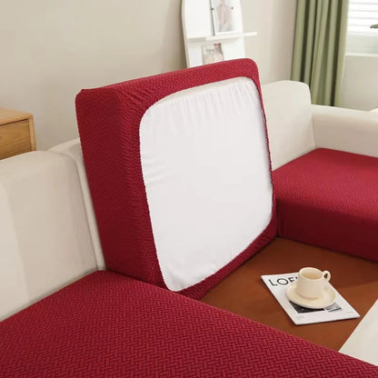 Thick Jacquard Elastic Sofa Seat Cover – Anti-Dust Removable Couch Cushion Protector Slipcover