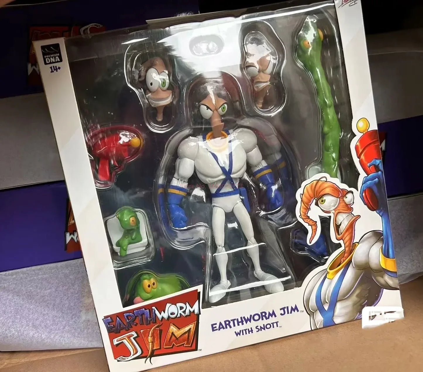 Genuine Earthworm Jim 2.0 PDNA 1/12 Scale Psy-Crow & Bob The Killer Action Figures – Collectible Worm Body Toys & Gifts