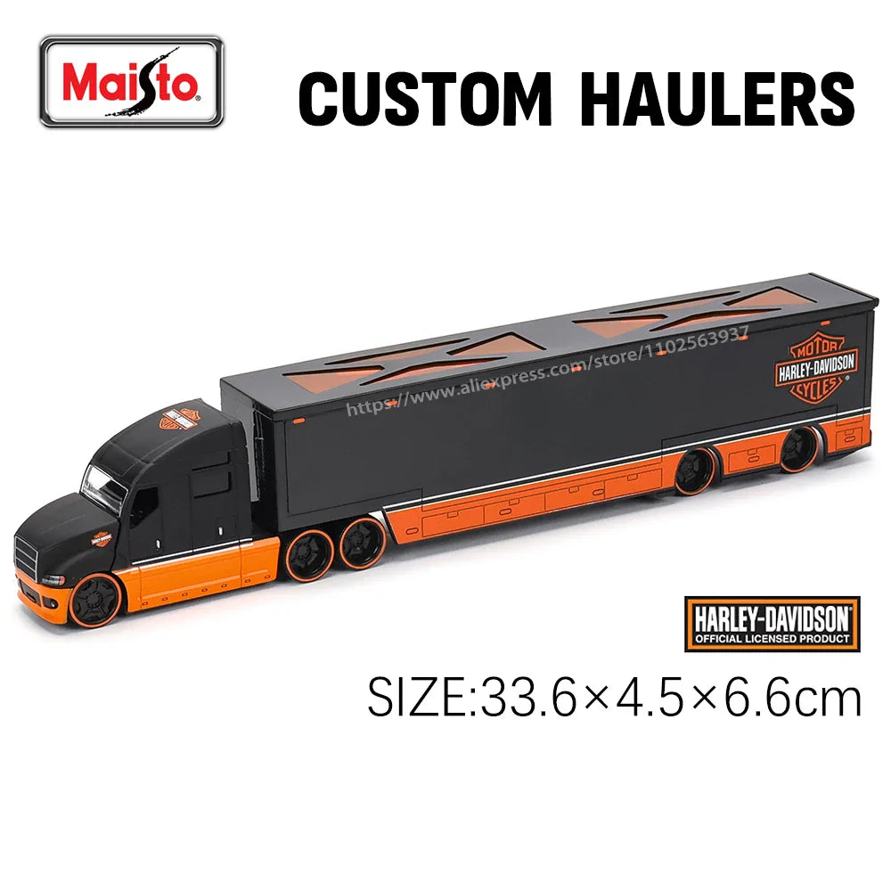 Maisto 1:64 Mack Anthem & LoneStar Trailer Model — Alloy Diecast Transport Simulation Car Collection