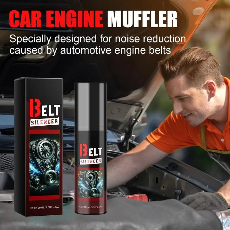 100ml Car Belt Noise Spray – Engine Belt Silencer, Lubrication & Protection for Prolonged Belt Life