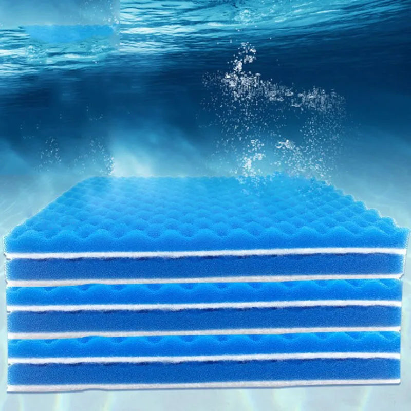 Super Thick Biochemical Aquarium Filter Cotton - Sponge Foam for Fish Tank, Bio Skimmer