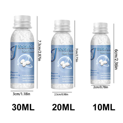Temporary Tooth Repair Resin – 10/20/30ML Shapeable Dental Glue for Filling Broken Teeth, Dentures & Halloween Fangs