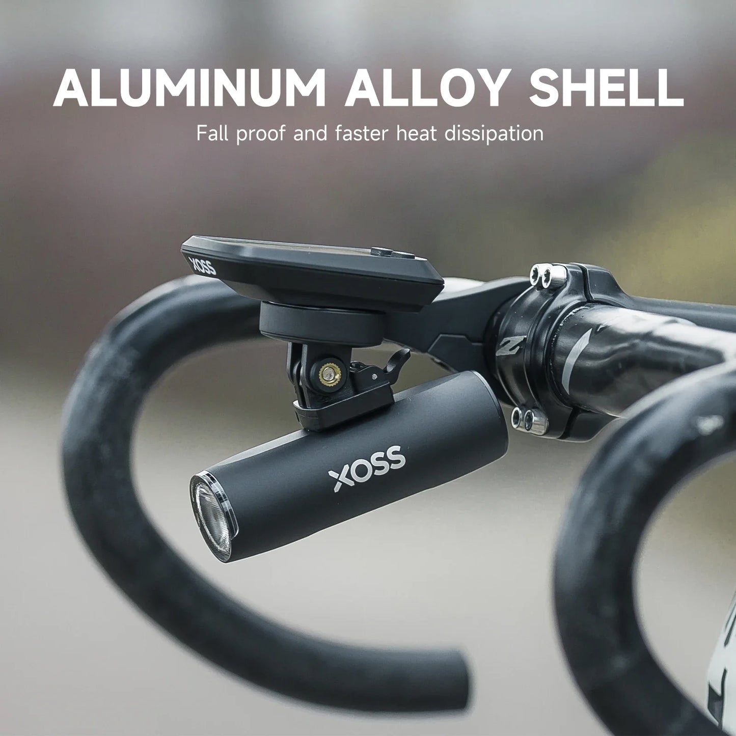 XOSS XL400/800 USB-C Rechargeable Aluminum Front Bike Light – MTB Headlamp for Bicycle Accessories