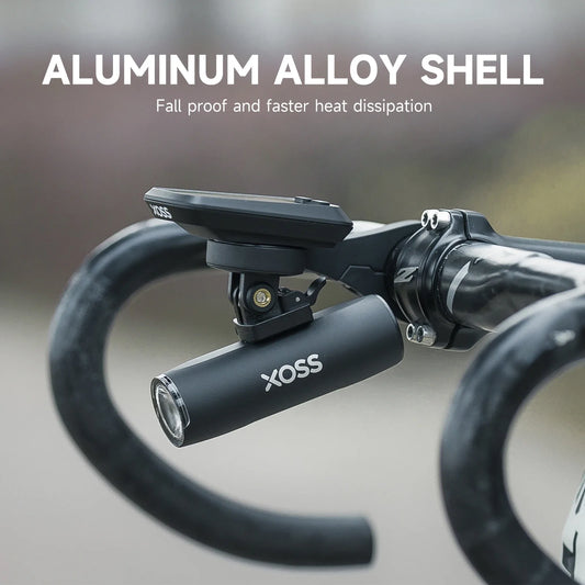 XOSS XL400/800 USB-C Rechargeable Aluminum Front Bike Light – MTB Headlamp for Bicycle Accessories