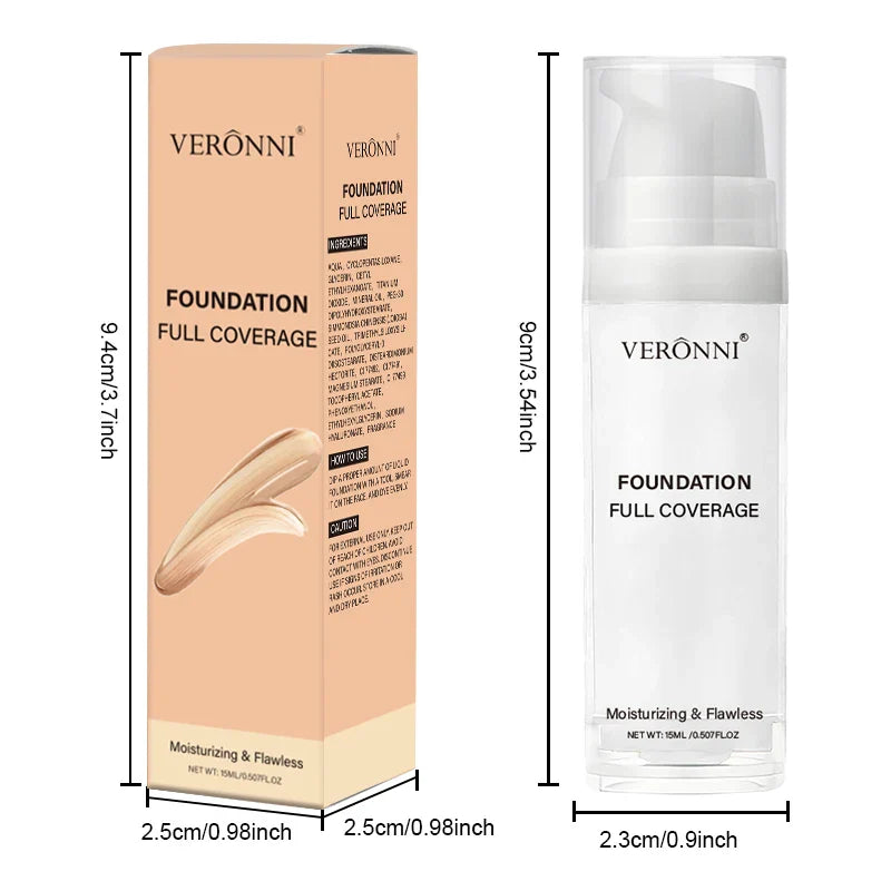 Pure White Liquid Foundation – Long-Lasting COS Stage Makeup Concealer & Mixable Brightening Adjuster