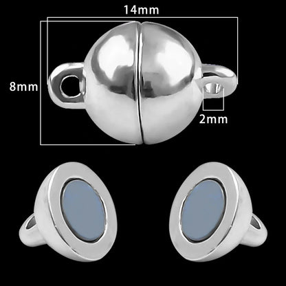 Magnetic Jewelry Clasps - Strong Buckle Connectors with Lobster Clasps for DIY Bracelets, Necklaces & Jewelry Making