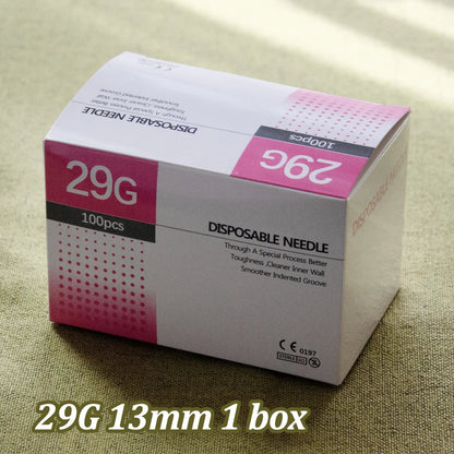 30G-34G Painless Injection Needles — Transparent Syringe Glue Clear Tip Caps, Pharmaceutical Needles (1.5/2.5/4/6mm)