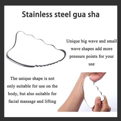 7-in-1 Stainless Steel Muscle Scraper Set – Gua Sha Deep Tissue Massage & Soft Tissue Mobilization Tools