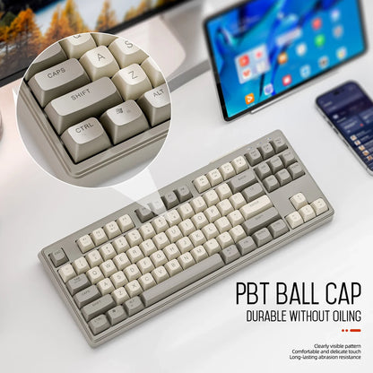 M87 Wireless 87-Key RGB Gaming Keyboard – Dual Mode Bluetooth with PBT Keycaps