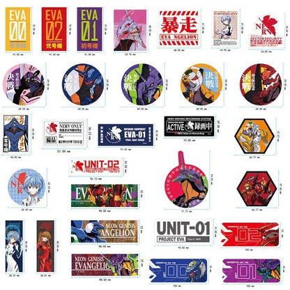 Neon Genesis Evangelion EVA-01 Sticker – Waterproof Glossy Anime Chassis Decal, Wholesale Gift