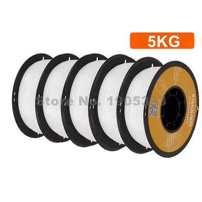 KINGROON PETG 3D Printer Filament 1.75mm – 5KG/10KG Mix Color Rolls for FDM 3D Printing (1kg/roll)