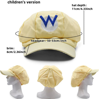 Anime Mario & Luigi Plush Hats — Kawaii Cappy, Princess Peach, Waluigi, Wario & Mushroom Stuffed Dolls, Birthday Gifts for Kids