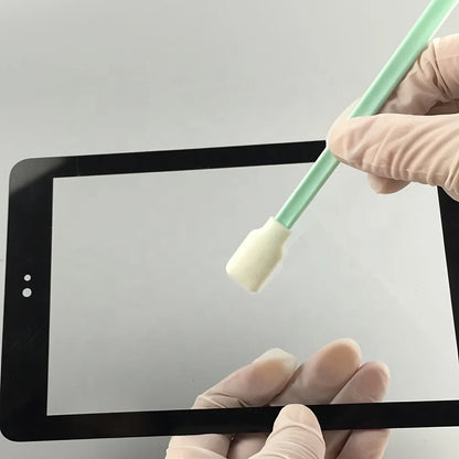 Precision Cleaning Swabs – Lint-Free Fiber Tips with Plastic Handles for Printers, Cameras, Optics, Crafts & Car Detailing