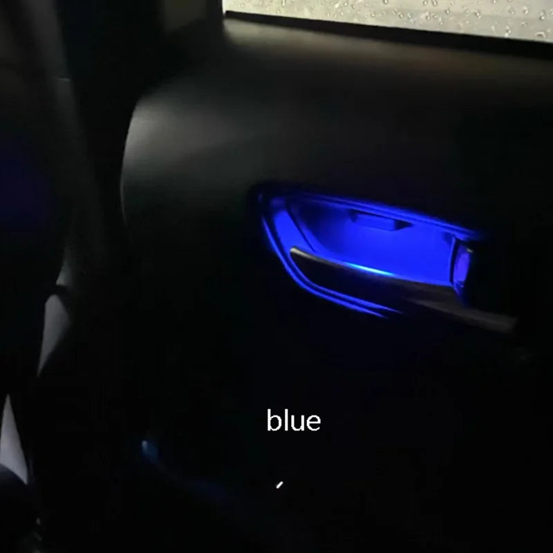 Car LED Door Bowl Ambient Light – Interior Door Handle Atmosphere Lighting for Toyota Corolla Cross / Corolla Altis 2019–2024 Accessories