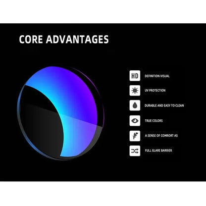 Vintage Square Frame Night Vision Glasses – Unisex Anti-Glare, Anti-Reflective UV400 Eyewear