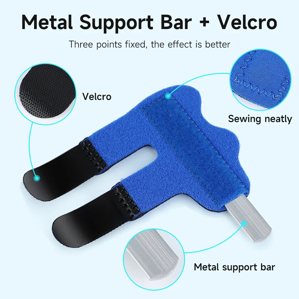 Aluminum Finger Splint - Pain Relief Brace with Fixed Tape Bandage for Fracture Protection and Corrective Support (1 Piece)