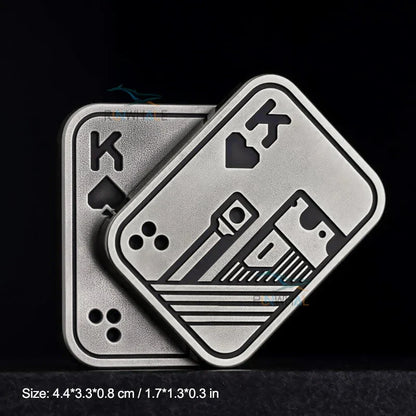 Metal EDC Push Slider Fidget Toy - Magnetic Finger Spinner Stress Relief Pocket Toy