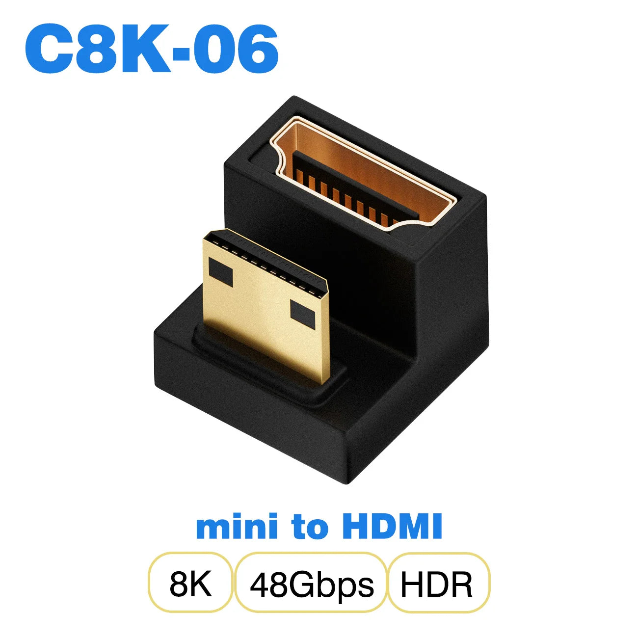 HDMI-Compatible Cable Adapter – Mini/Micro HDMI to HDMI 2.1 Converter, 48Gbps, 8K60Hz, 4K120Hz for PS4, PS5, Laptop, PC, Projector
