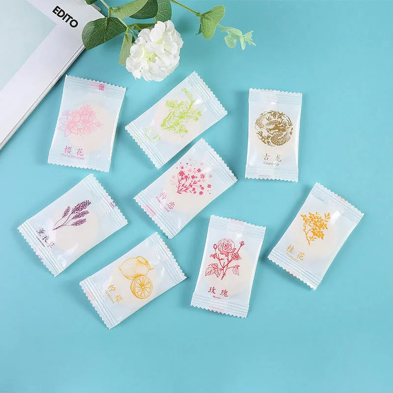 5 Fragrances Solid Air Freshener - Long-Lasting Toilet Aromatherapy, Bedroom and Car Deodorant, Household and Wardrobe Freshener