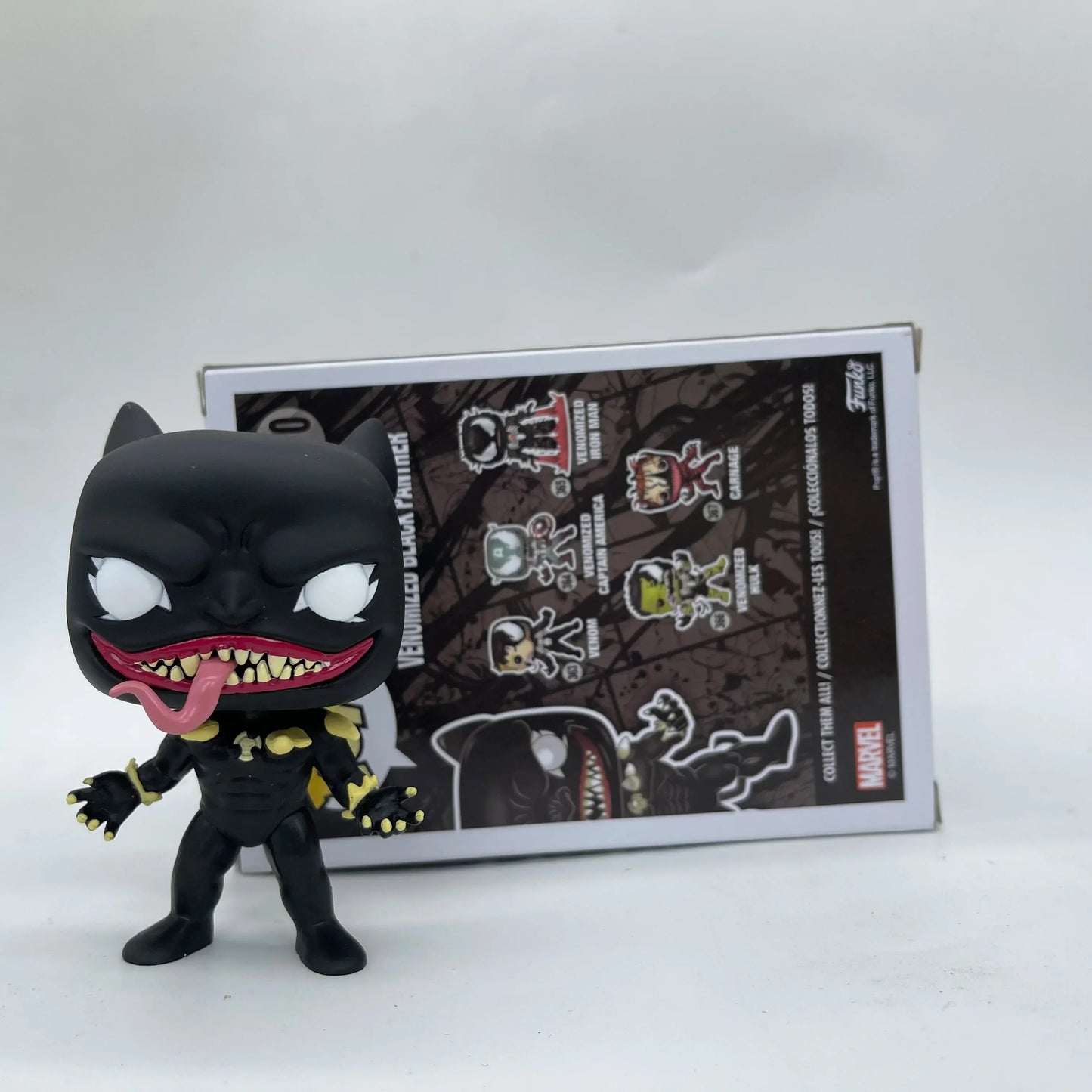 Anime PopStyle VENOMIZED Black Panther #370 – Vinyl Action Figure Collectible Toy, Christmas Gift for Kids
