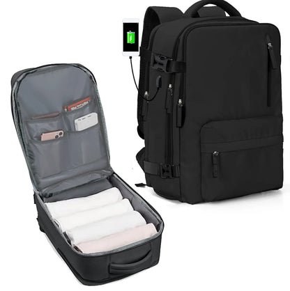 Waterproof Laptop Backpack for Women - Travel Leisure Backpack for Men - with Shoe Compartment for 15 Inch Computer