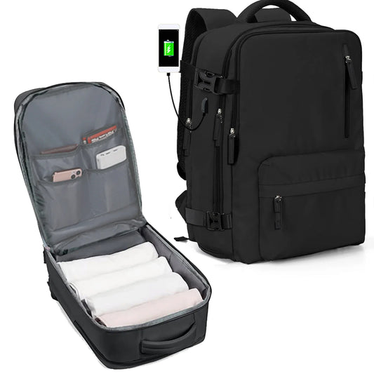 Waterproof Laptop Backpack for Women - Travel Leisure Backpack for Men - with Shoe Compartment for 15 Inch Computer
