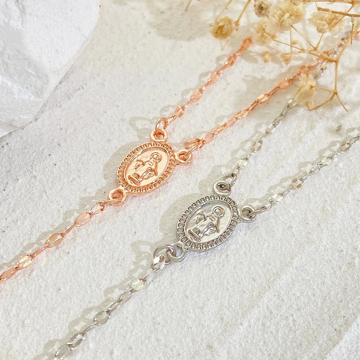 Fashion Christian Cross Necklace for Women – Gold & Silver Color Rosary Pendant Chain Choker Religious Jewelry Accessories
