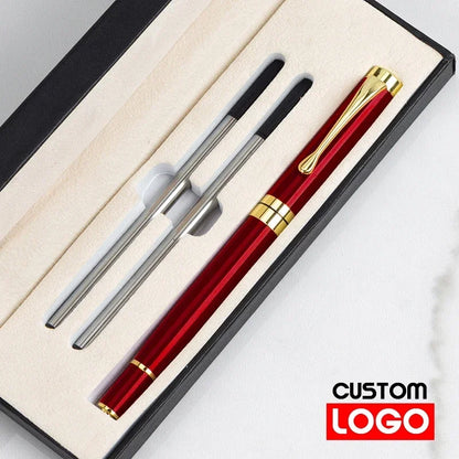 Luxury Metal Ballpoint Pen Gift Set — School, Business & Office Signature Roller Pen, Student Stationery Supplies