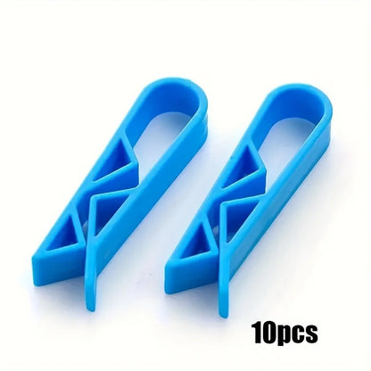 10pcs Non-Slip Trash Bag Clips – Innovative Garbage Can Holder Clips, Secure Bag Fixing Dividers for Home Kitchen Use, Durable Waste Bin Accessories