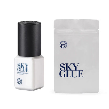 SKY Eyelash Extension Glue 5ml – Original S+ Black, Red, Blue, and Transparent Caps for False Lashes