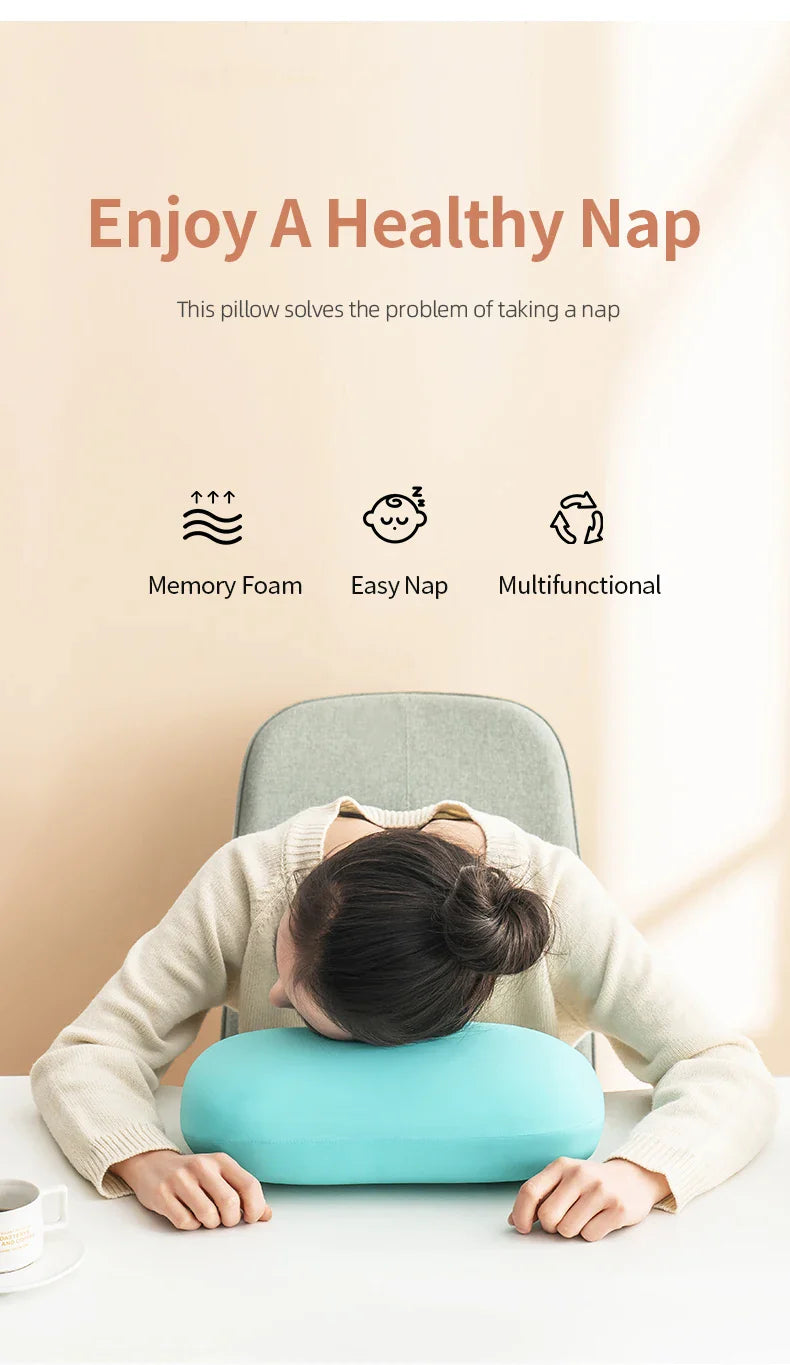 Multifunction Memory Foam Neck Pillow — Soft Slow-Rebound Travel Pillow for Sleeping, Cervical Support & Massage