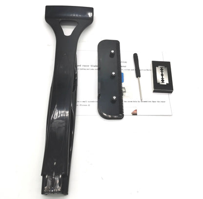 Men’s Back Shaver Razor – Safety Long Handle Foldable Hair Trimmer for Body, Legs & Back Hair Removal