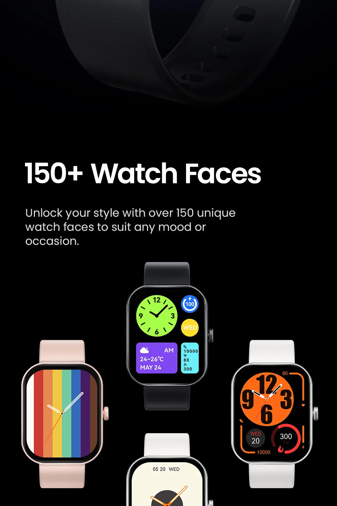 HAYLOU Watch S6 Smartwatch — 2.01" HD Display, Bluetooth Voice Calls, IP68 Waterproof Fitness Tracker