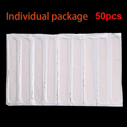 50/100PCS Disposable Tattoo Waxing Sticks - Wooden Tongue Depressor with Independent Sterilization Package