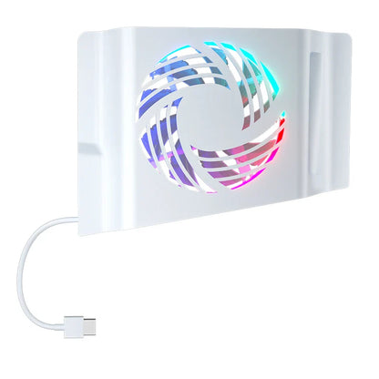 Aolion RGB Cooling Fan for PS5 Pro/Slim Console Side-Mounted Temperature Sensing Game Accessory