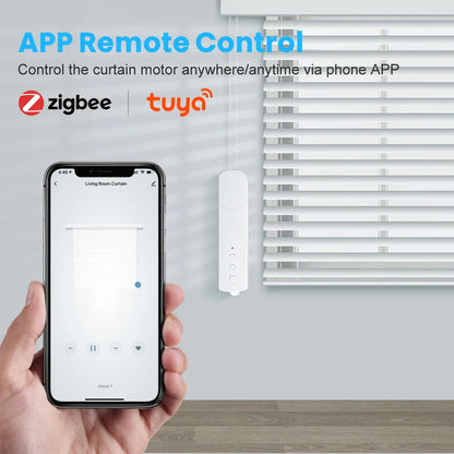 AVATTO Tuya Zigbee Motorized Roller Shutter Blinds – Chain Drive with Built-in Lithium Battery, Alexa/Google Home Compatible