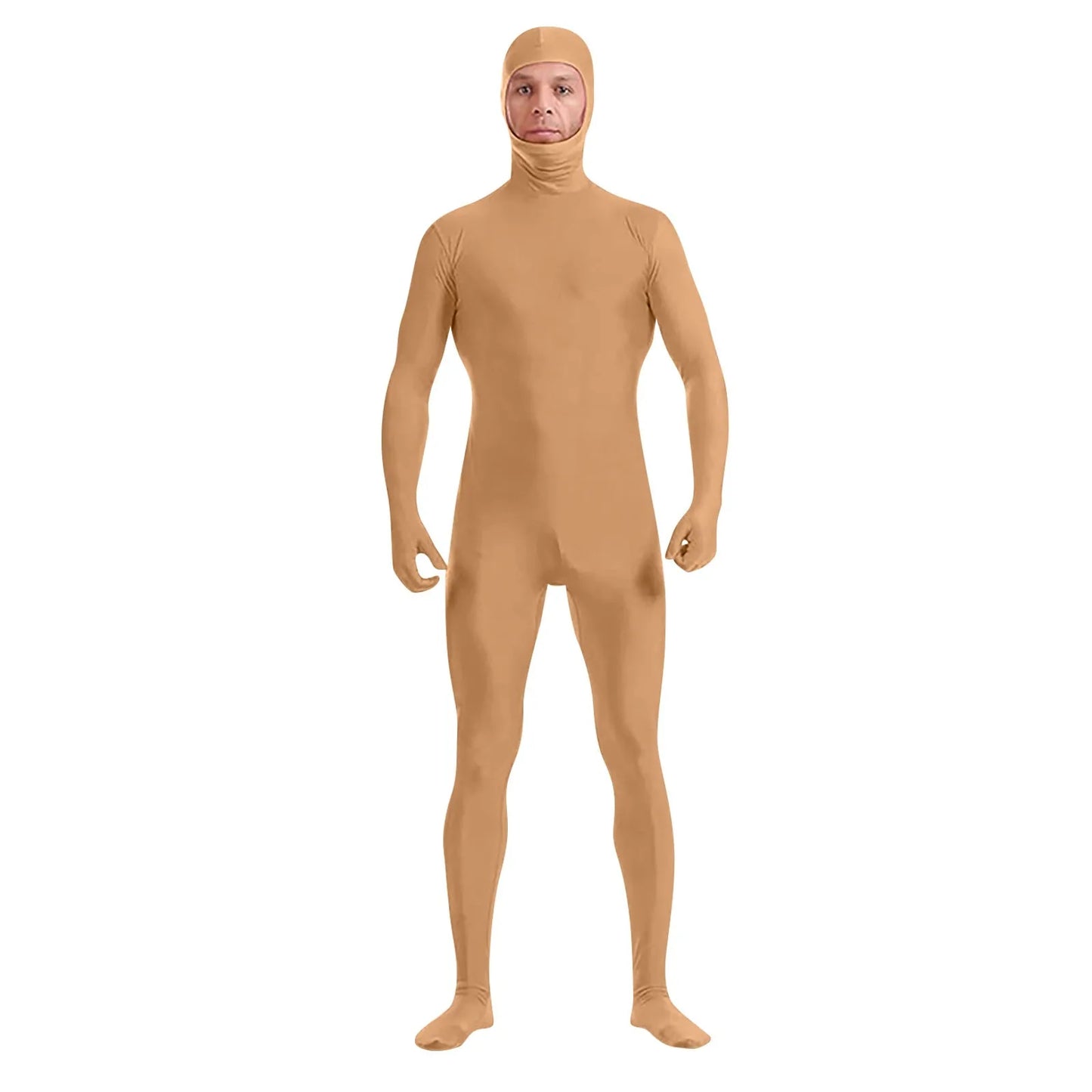 Full Body Zentai Suit for Men – Halloween Second Skin Tight Spandex Nylon Bodysuit Cosplay Costume