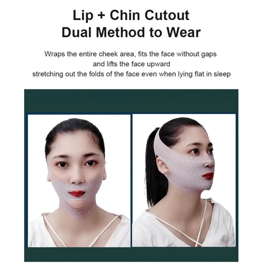 Chin & Cheek Slimming V-Shaper Band — Face Lifting Anti-Wrinkle Strap Mask for Beauty & Health