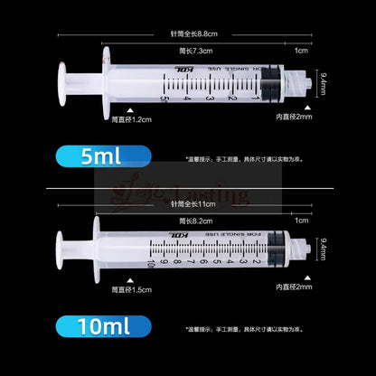 20pcs Luer Lock Plastic Syringes (1ML-100ML) - Nutrient Syringe Tools, Sampler & Measure Parts