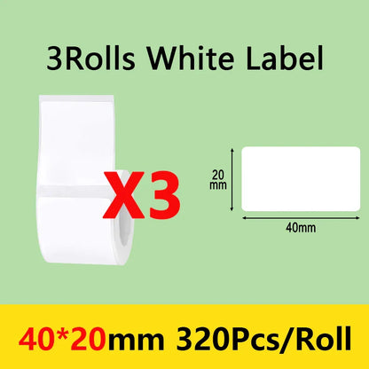 Niimbot B21/B1/B203 Mini Bluetooth Thermal Printer – Waterproof Oil-Resistant Label Maker with Adhesive Sticker Paper for Office Use