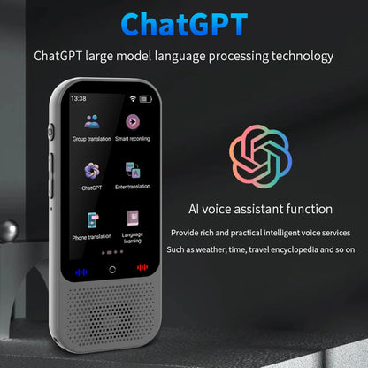 S80 Pro Portable Language Translator – 138 Languages, Voice Translation & 16 Offline Modes with ChatGPT Function