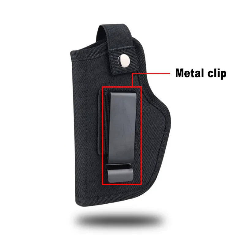 Tactical Universal Gun Holster - Left/Right Hand Waist Concealed Carry for Glock 17/19, Beretta M9, 1911, P226, 9mm Mag Pouch