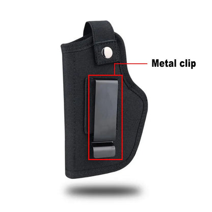 Tactical Universal Gun Holster - Left/Right Hand Waist Concealed Carry for Glock 17/19, Beretta M9, 1911, P226, 9mm Mag Pouch