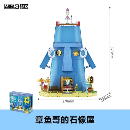 SpongeBob Bikini Bottom Blind Box - Kawaii Building Block Collectible Desktop Decoration for Adult Fans & Gift