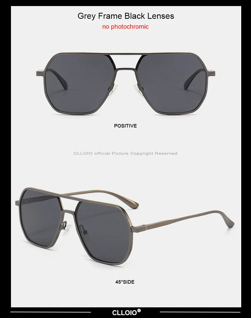 CLLOIO Anti-Glare Day & Night Vision Glasses – Polarized Photochromic UV400 Driving Sunglasses for Men & Women